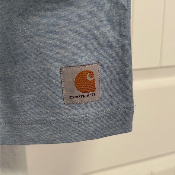 Carhartt Heather Blue Short Sleeve Tee L - Picture 3 of 6